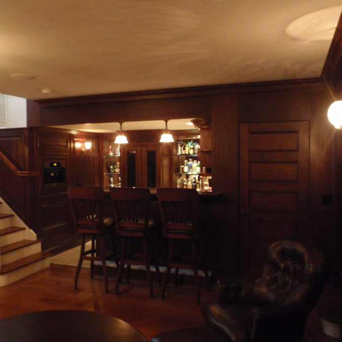 Custom Basement Bar