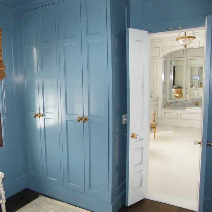 Blue Closet Cabinetry